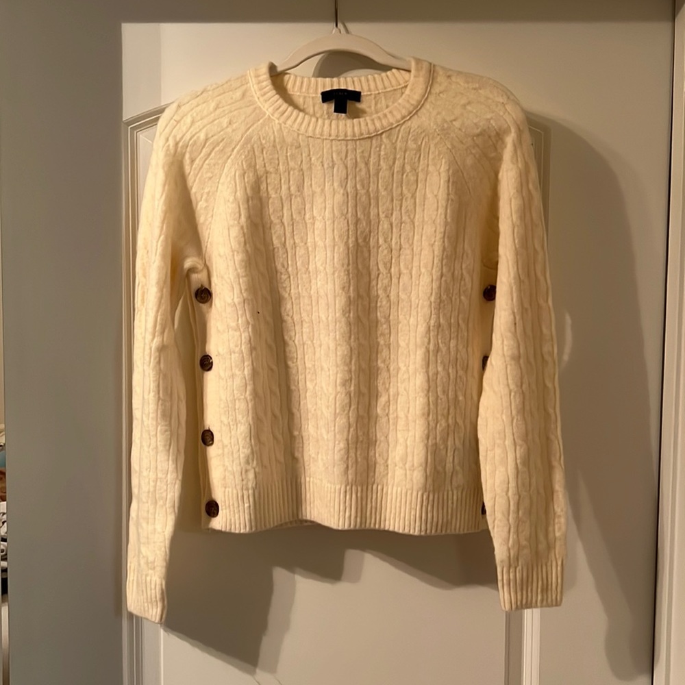 Jcrew white sweater